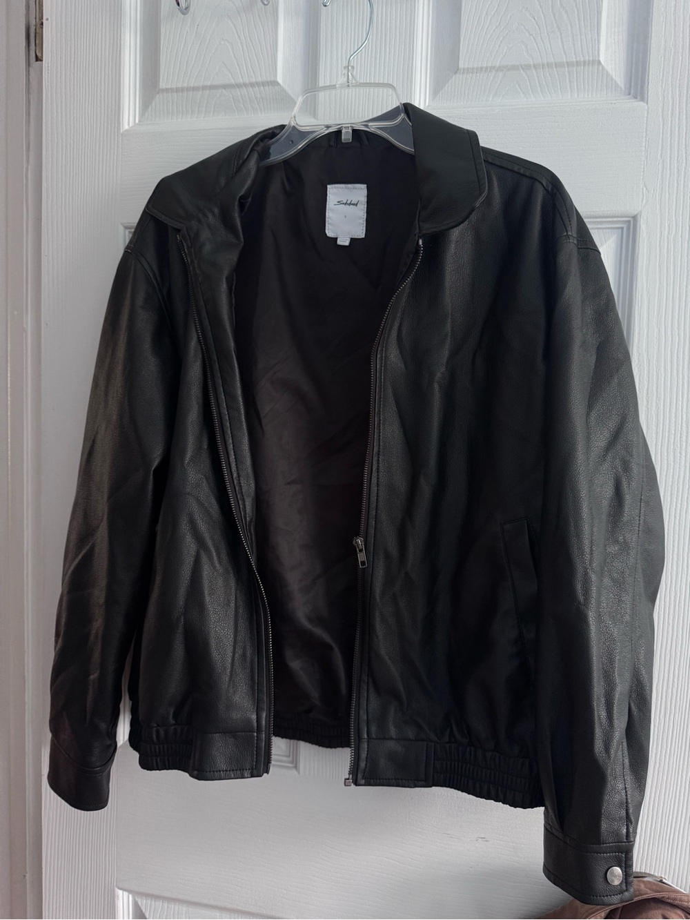 Subdued Black Leather Jacket